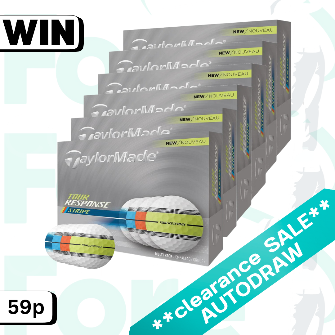 6xDozen TaylorMade Tour Response Multi Neon Stripe **AUTODRAW**