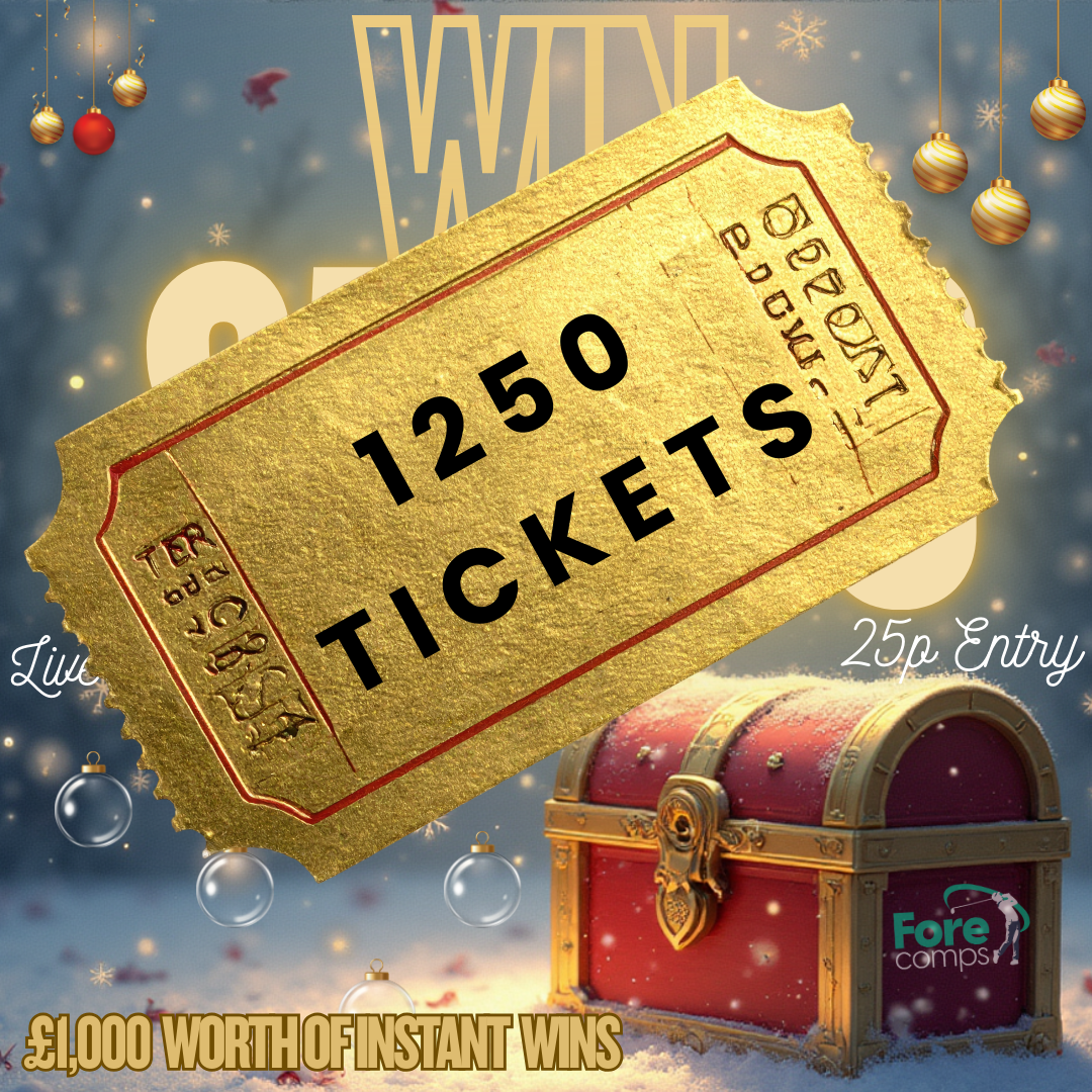 WIN 1250 ENTRIES INTO THE £5K FOR CHRISTMAS RAFFLE