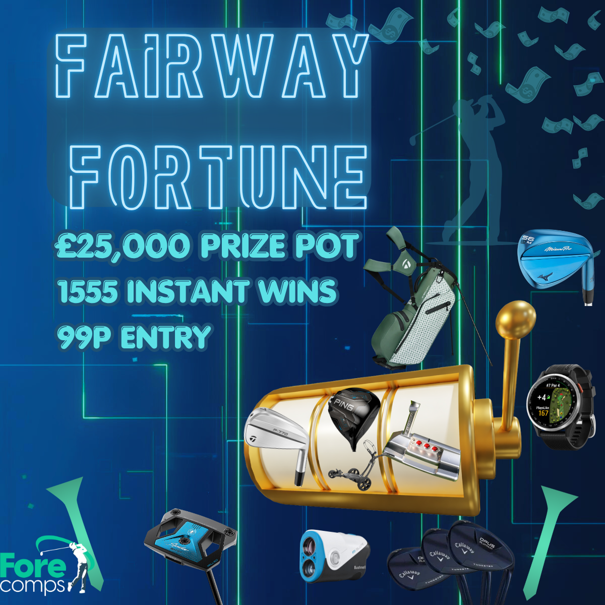 FAIRWAY FORTUNES INSTANT WIN - PRIZES FOR UNDER £1