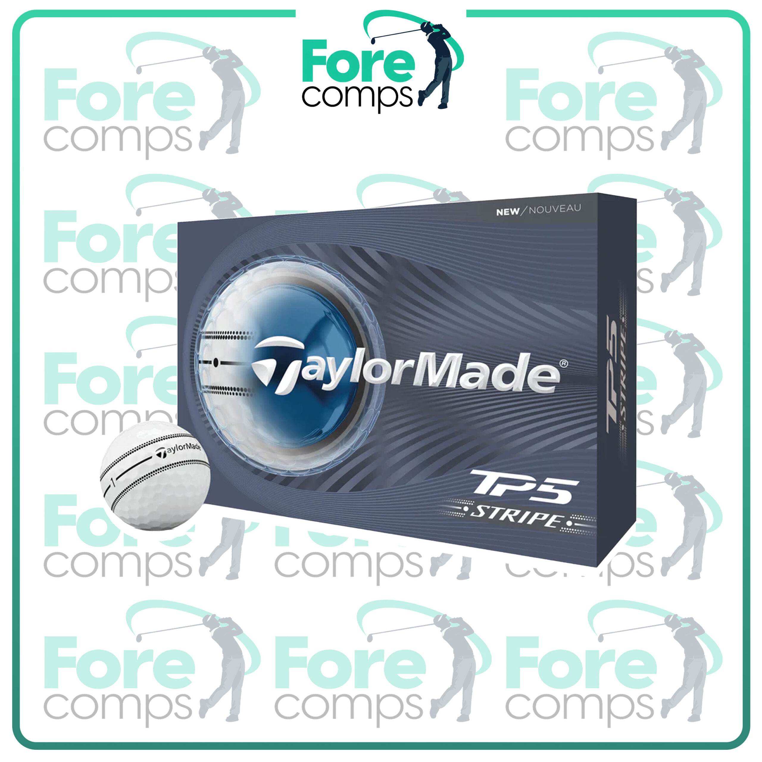 4 x Dozen 2026 TaylorMade TP5 Stripe Balls **AUTODRAW** #23