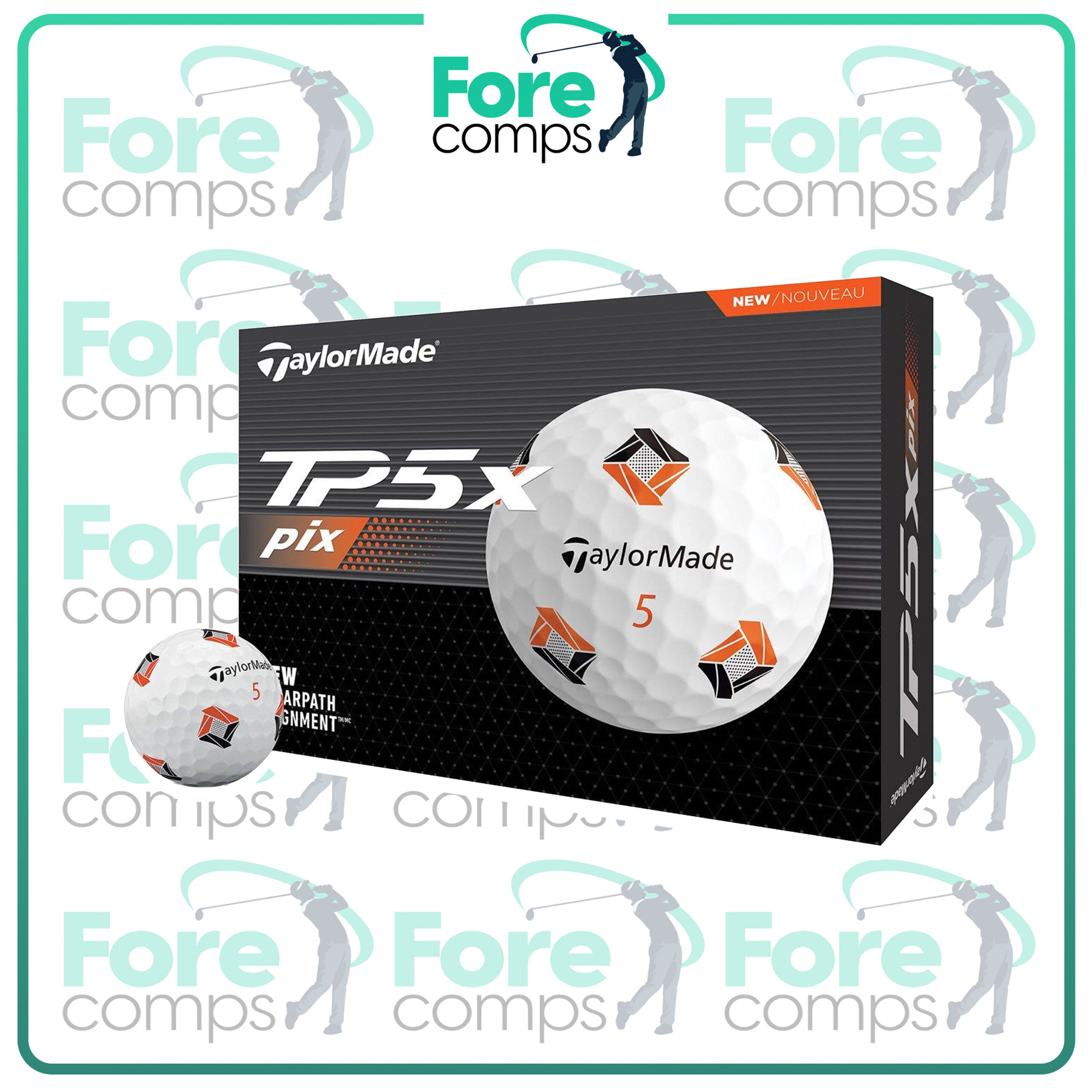 4 x Dozen 2026 TaylorMade TP5x Pix Balls #3
