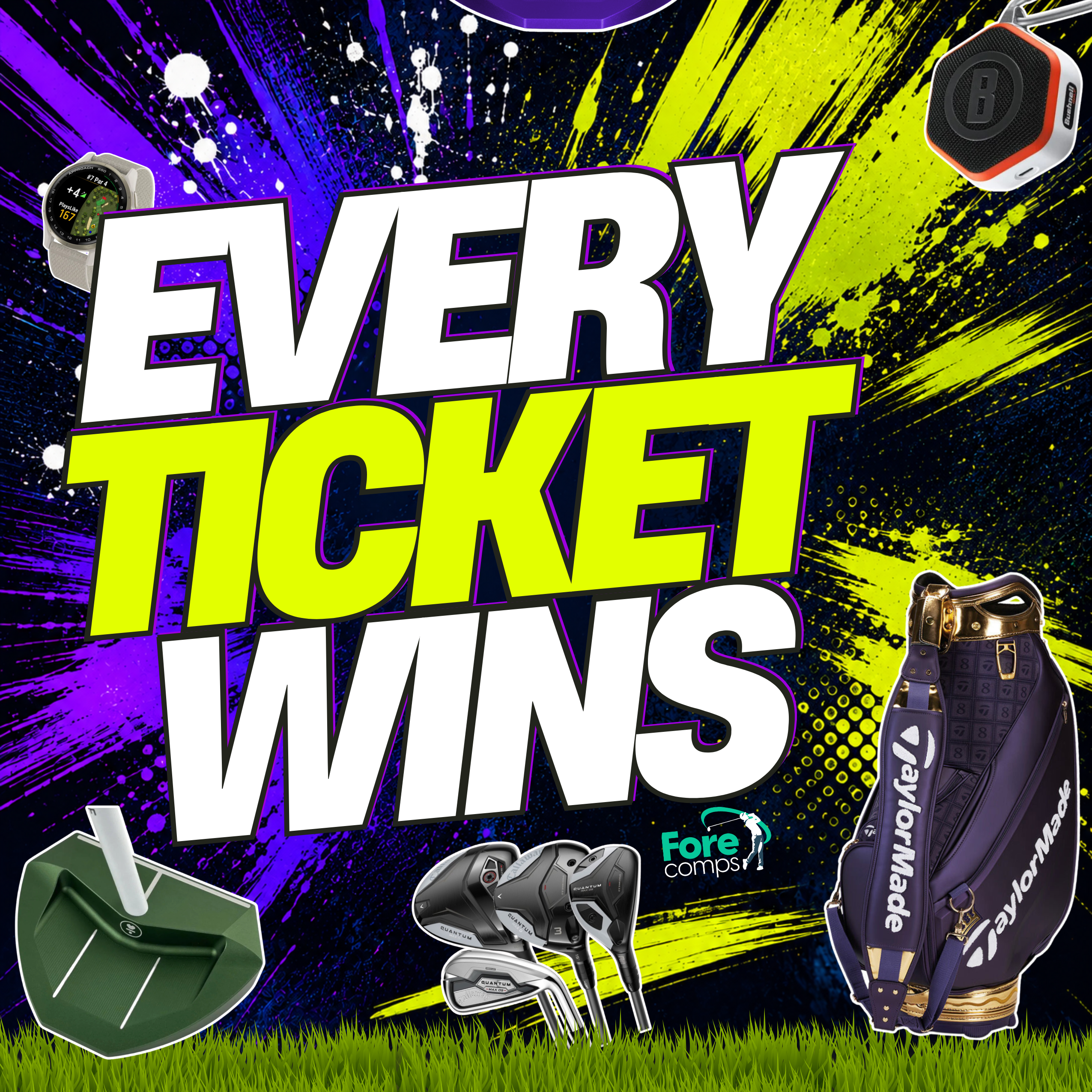 EVERY TICKET WINS by ForeComps **CASH BONUS LIVE DRAW END PRIZE**
