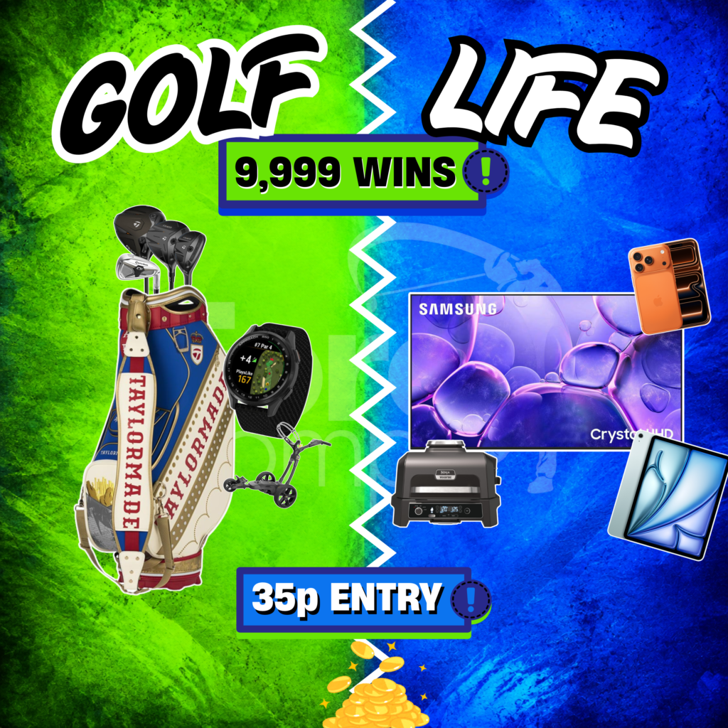 GOLF – LIFE STYLE INSTAWIN – 9999 PRIZES – £500 END BONUS PRIZE