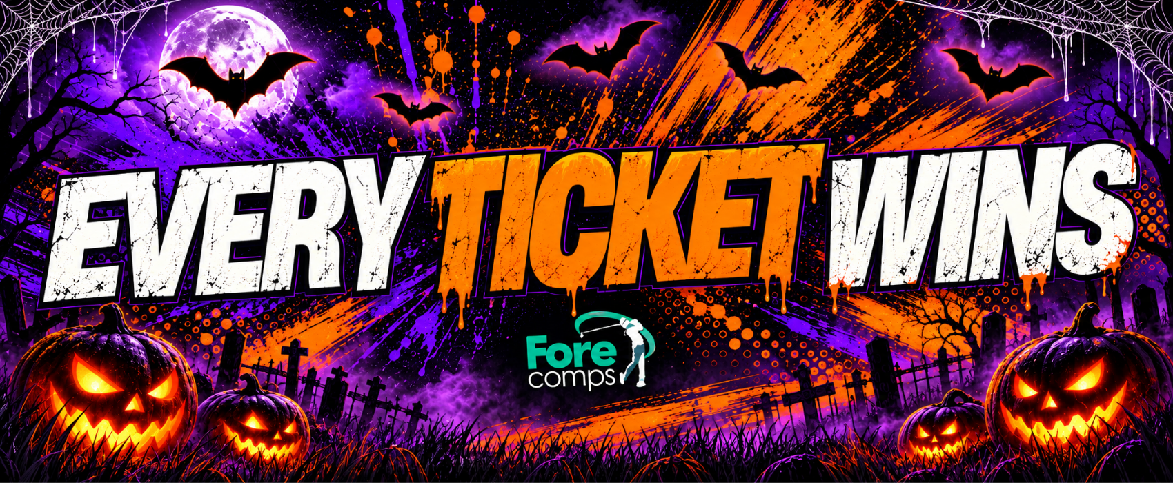 EVERY TICKET WINS HALLOWEEN SPECIAL **CASH BONUS LIVE DRAW END PRIZE**